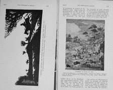 Original Old Antique Print 1913 Hunting Shooting Birds Waveny Brook Stag Hounds