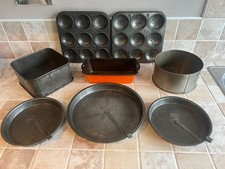 x8 Vintage Metal Bakeware Bun