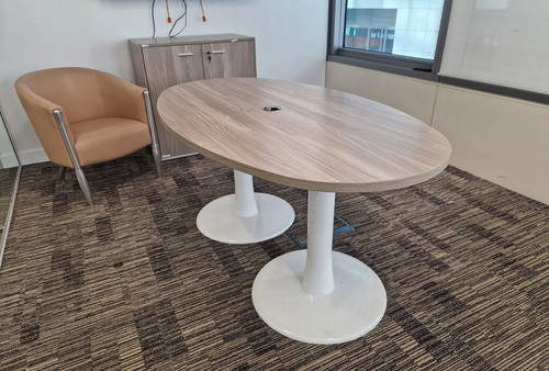 Modern oval boardroom table - oval,