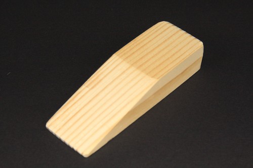Door stopper wedge - door, wooden