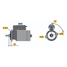 Bosch Starter Motor fits