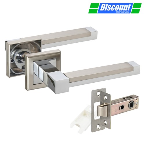 Square rose door handles - square,