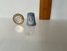 Wedgwood Jasperware Blue Jasper Thimble Olympiad Los Angeles 1984