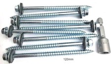 TIMBER TEK ROOFING SCREWS BOLTS  FIX CORRUGATED SHEET TO TIMBER + FREE HEX BIT