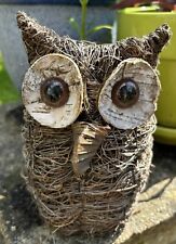 Cute Woven Owl Plant Pot Holder