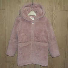 Next Girls Pink Hooded Faux