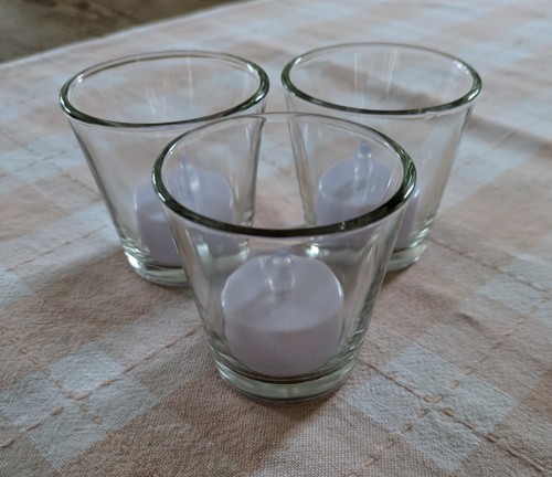 Glass tealight holders with - glass,