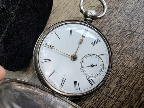 Antique solid silver full - solid,