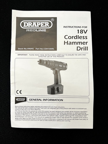 18v draper cordless - cordless, hammer