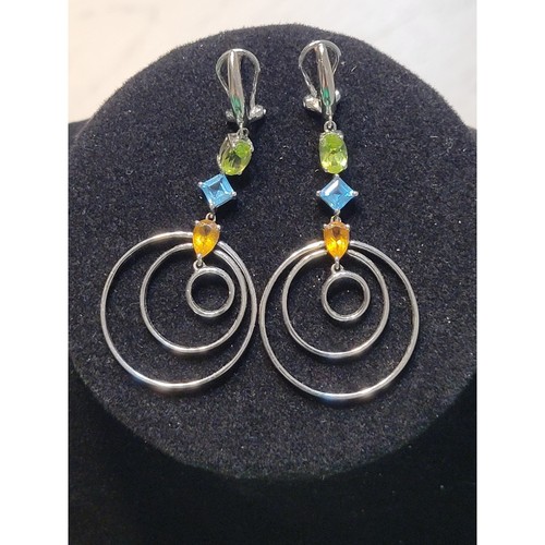 Women multi gemstone - women's, hoop