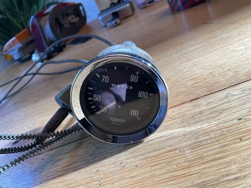 Classic car tudor temp gauge - car,