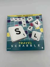 Mattel Games Scrabble Travel Game, Portable and Compact, 2-4 Players