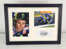Signed Valentino Rossi Autographed Framed Photograph Memorabilia