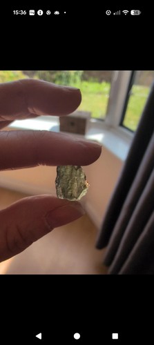 Genuine piece moldovite - genuine,