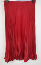 Vintage Pleated Skirt Red