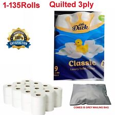 1-35pk Soft Quilted 3ply Toilet Tissue Embossed Rolls Best Quality Loo Rolls