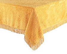 Diana Cowpe Traditional Tablecloth 137x137cm (54x54") Chenille Tablecloth Fringe