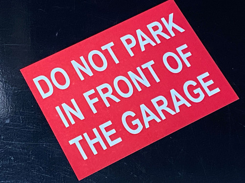 Personalised not park metal - personalised, do