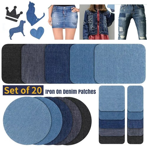 20pcs iron denim - on,