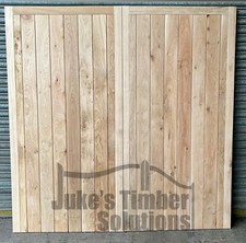 Wooden Oak Garage Doors Frame, Ledge & Braced Mortice & Tenoned 