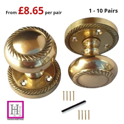 Door knobs mortice brass - mortice,