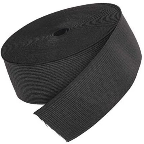 Premium black elastic inch - black,