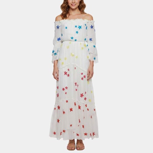 Rococo sand white embellished - sand,