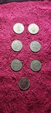 1950 Silver coloured Shillings George VI