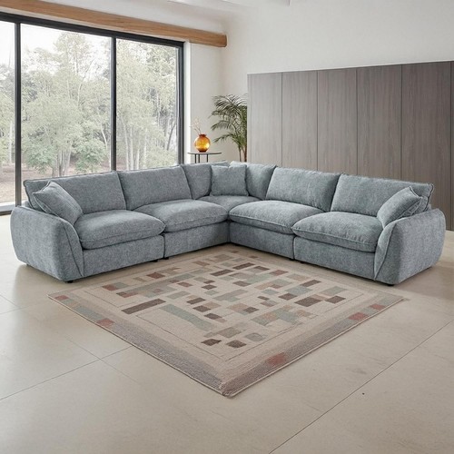 Berti large shaped seater - l,