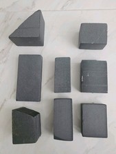 ? 8X  Solid Foam Block ? Black Grey Easy Cut DIY