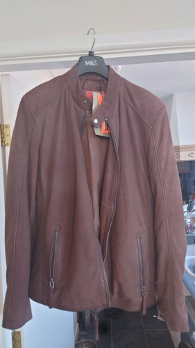 Helium brown suede jacket - suede,