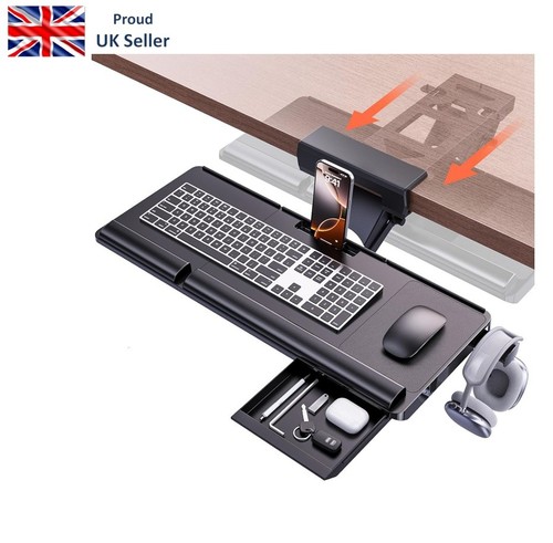 Under desk keyboard tray - under-desk,