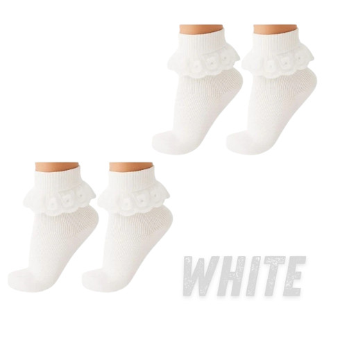 12pairs girls frilly lace - girls,