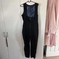 Plus Size Enhancing Sweat Suit, Sleeveless Zip Up Sauna Suit.