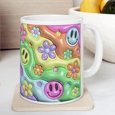 Funny retro smiley face