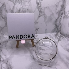 Pandora Bracelet Sparkling Snowflake Bangle Genuine 20CM ALE 925 592286C01