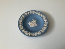 Vintage Wedgewood Blue Jasperware Decorative Plate 11cm