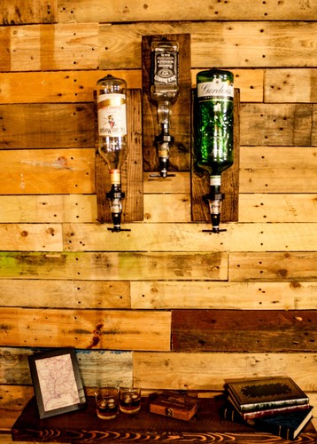 Wall mounted liquor dispenser - wall,