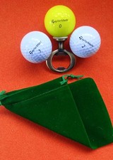 Golf Ball Bottle Opener + 2