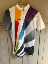 AGU Cycle Jersey Classic vintage short sleeve | Men's | White/purple | Small |