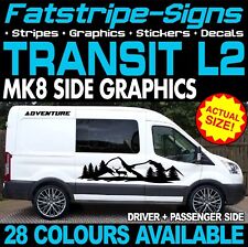 to fit FORD TRANSIT MK8 L2 MWB GRAPHICS STICKERS STRIPES CAMPER VAN MOTORHOME ST
