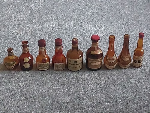 Vintage amber glass - 9x,