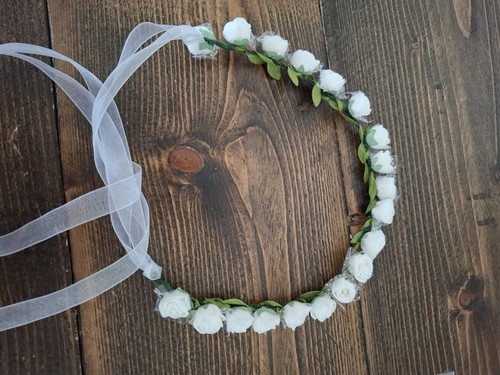 Boho white rose - rose, flower