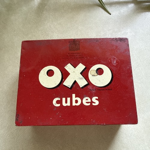 Vintage antique oxo cubes red - antique,
