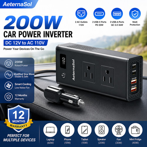 200w car power inverter - 200w,