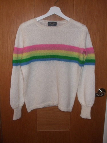 Wyse cream rainbow stripe - cream,