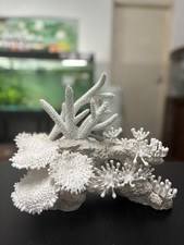 Aqua One Large White Coral Ornament 30cm Aquarium Fish Tank Decoration Reef Rock
