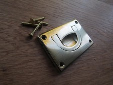 chest handle vintage old English furniture recessed drawer cupboard flush inset