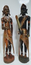 Pair of Male and Female Wooden