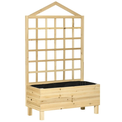 Wooden garden planters - garden,